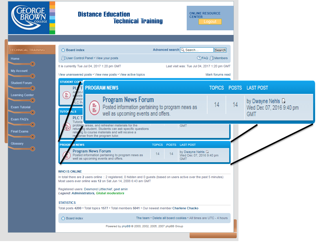 How to Use the GBC Online Student Forums GBC Online